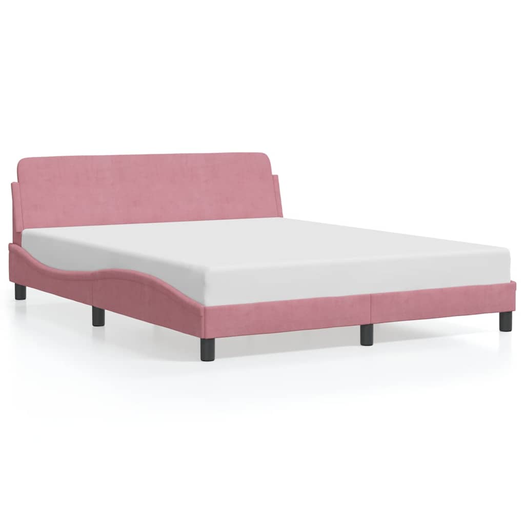 Estructura de cama matrimonial 165x218 Rosa