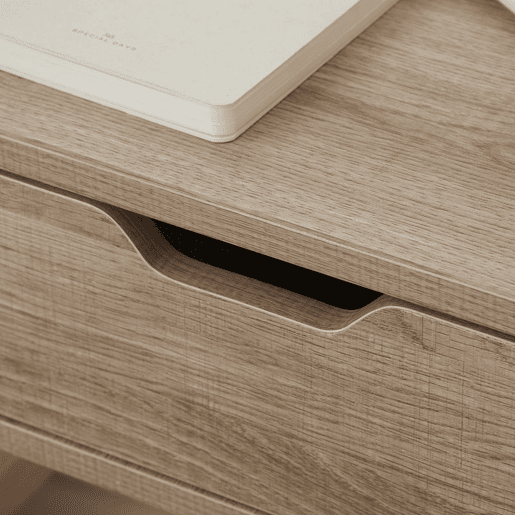 HOMCOM Conjunto de 2 Mesas de Cabeceira de Parede Mesas de Cabeceira Flutuantes com 1 Gaveta para Dormitório Desenho Elegante 40x30x19,5 cm Madeira