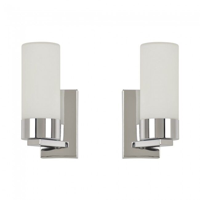 Pack 2 Aplique  clásicos para baños Twins Cristal - Metal