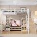 Cama alta para niños 251x146 Cama alta para niños 251x146 Blanco