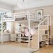 Cama alta para niños 251x146 Cama alta para niños 251x146 Blanco