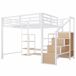 Cama alta para niños 251x146 Cama alta para niños 251x146 Blanco