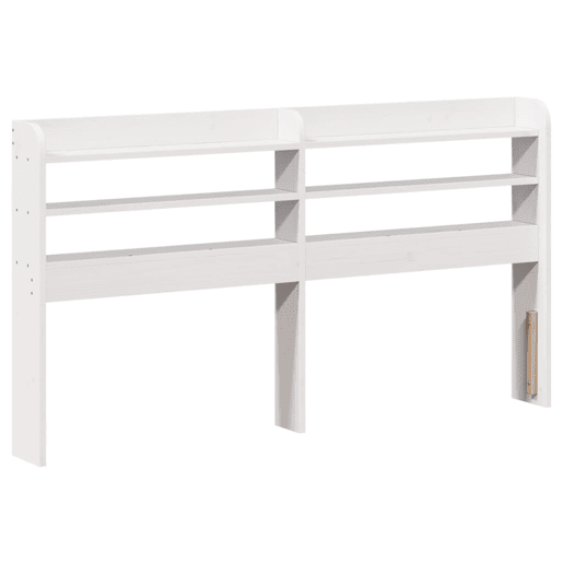 Estrutura De Cama De Casal c cabeceira - 150x200 cm pinho maciço branco