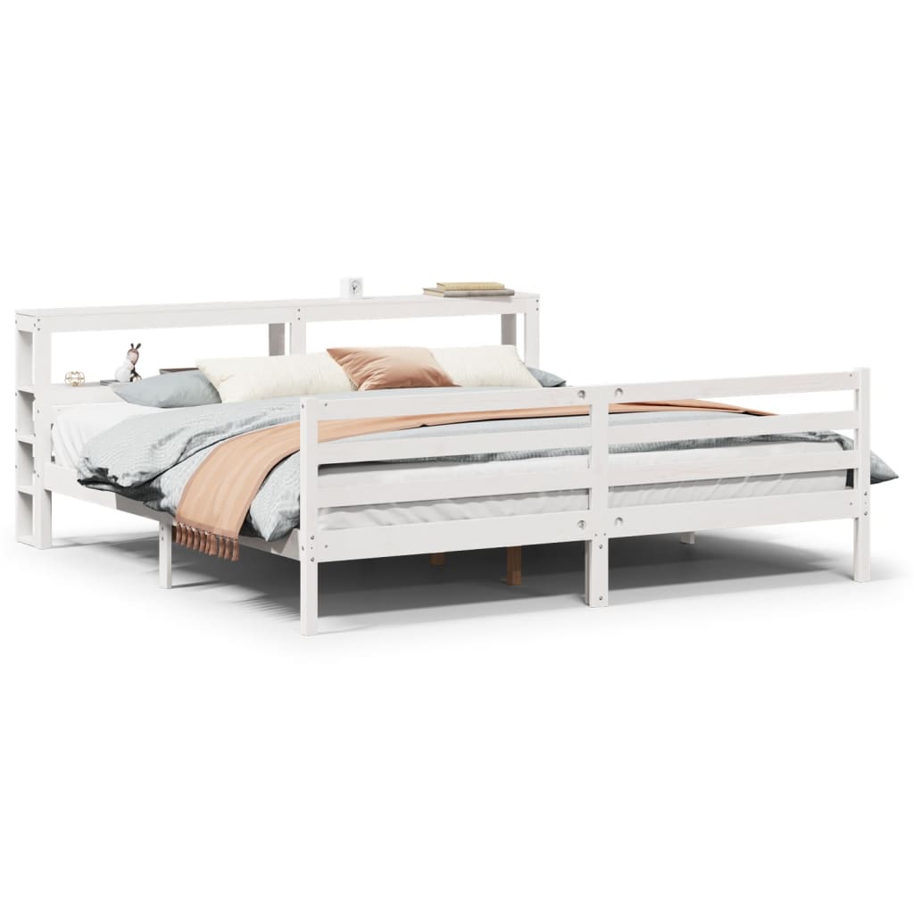 Estructura de cama matrimonial 206x224 Marrón
