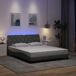 Estructura De Cama Doble Matrimonial 165x218 Estructura De Cama Doble Matrimonial 165x218 Gris Claro
