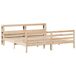 Estructura de cama matrimonial 206x224 Estructura de cama matrimonial 206x224 Marrón