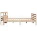 Estructura de cama matrimonial 206x224 Estructura de cama matrimonial 206x224 Marrón