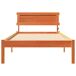 Estructura de cama simple para adultos 95x202 Estructura de cama simple para adultos 95x202 Marrón