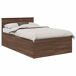 Estructura de cama matrimonial 138x200 Estructura de cama matrimonial 138x200 Roble