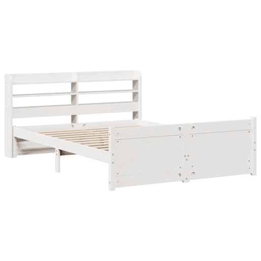 Estrutura De Cama Dupla para adultos c cabeceira - 140x200 cm branco