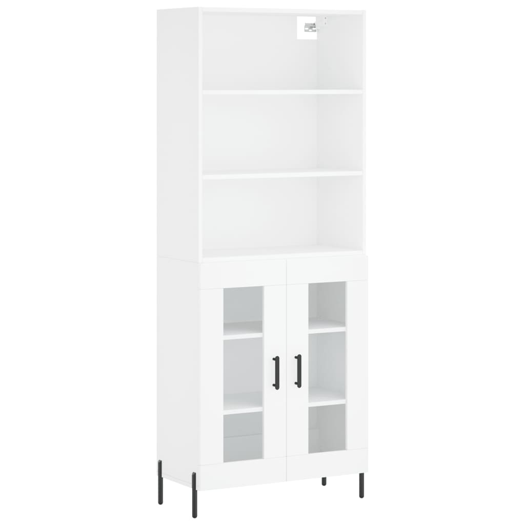 Aparador alto - Mueble de almacenamiento 69 Blanco