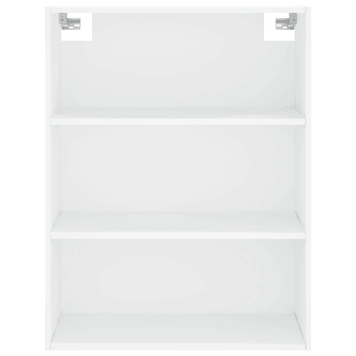 Armário alto - Bufete - Móvel de apoio 69,5x34x180 cm derivados de madeira branco pt626