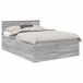 Estructura de cama matrimonial 163x210 Estructura de cama matrimonial 163x210 Roble/ Gris