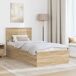 Estructura de cama simple para adultos 78x200 Estructura de cama simple para adultos 78x200 Madera Clara