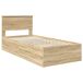 Estructura de cama simple para adultos 78x200 Estructura de cama simple para adultos 78x200 Madera Clara