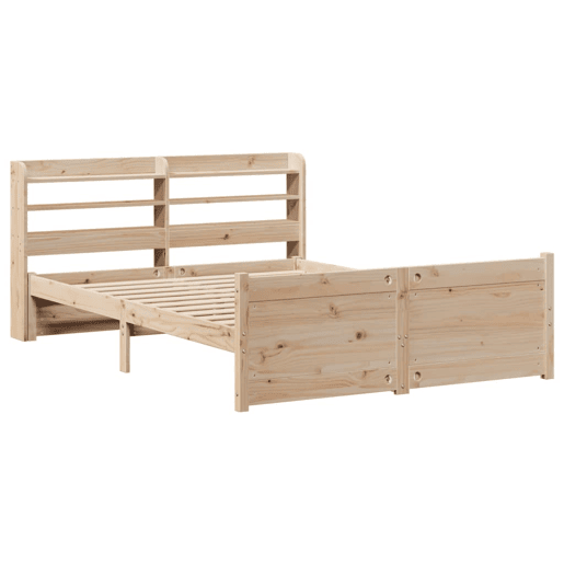 Estrutura De Cama De Casal c cabeceira - 135x190 cm pinho maciço