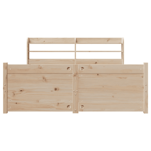 Estrutura De Cama De Casal c cabeceira - 135x190 cm pinho maciço
