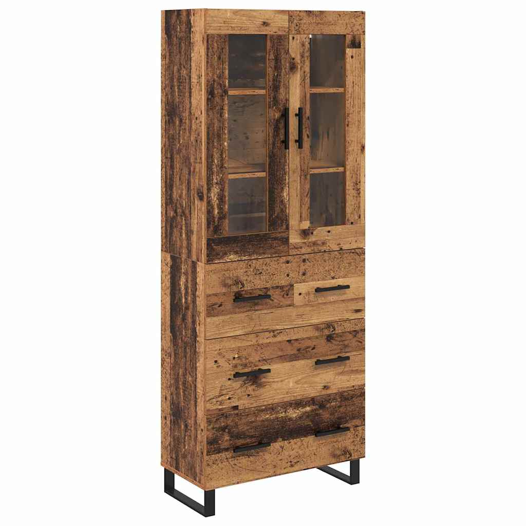 Aparador alto - Mueble de almacenamiento 2 pcs 69 Madera