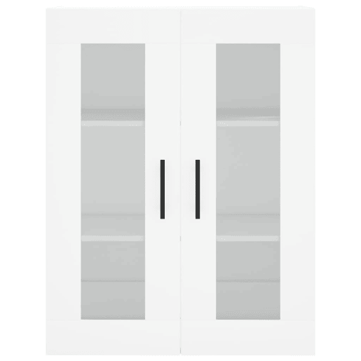 Armário alto - Bufete - Móvel de apoio 69,5x34x180 cm derivados de madeira branco pt692