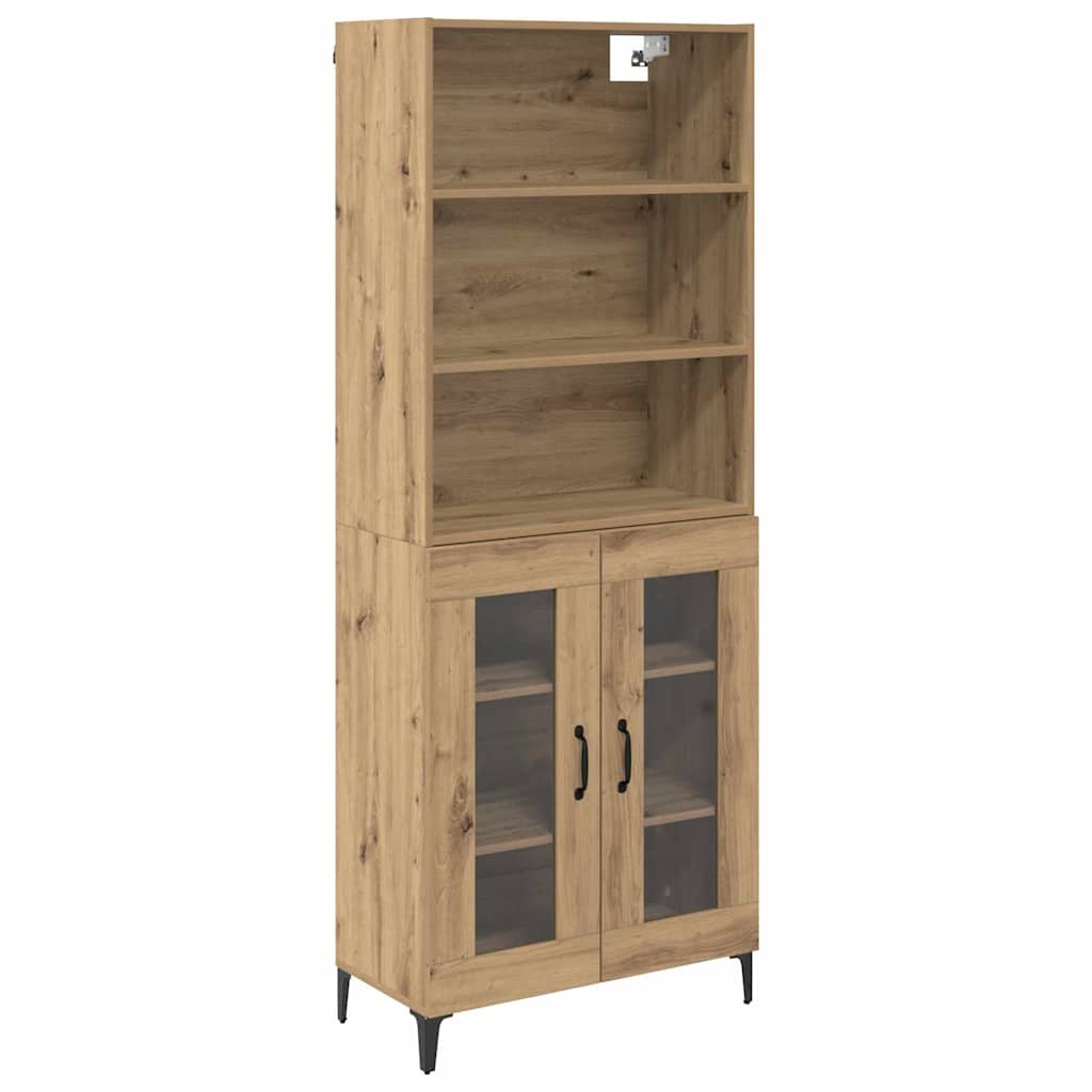 Aparador alto - Mueble de almacenamiento 69 Roble Artisan