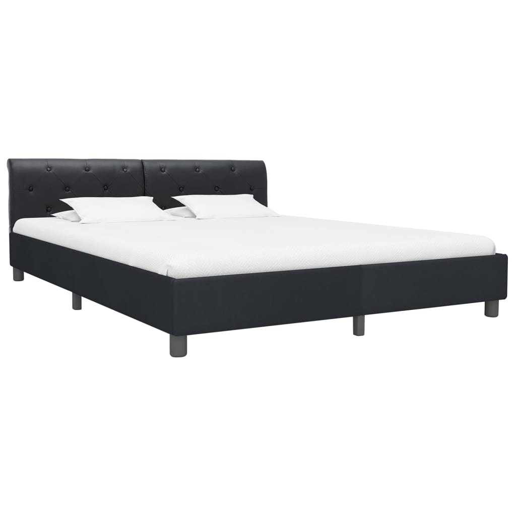 Estructura De Cama Doble Matrimonial 184x212 Negro