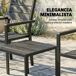Conjunto de Bistró Metal, HDPE Outsunny Conjunto de Bistró Metal, HDPE Outsunny Negro