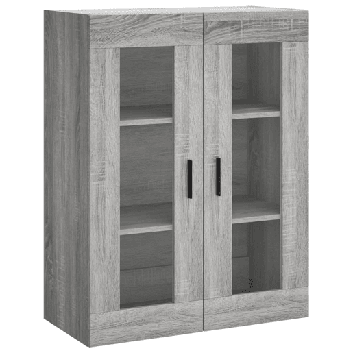Armário alto - Bufete - Móvel de apoio 69,5x34x180 cm derivados de madeira sonoma cinza pt1122