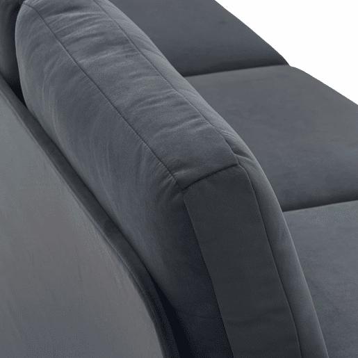 Sofá de canto de 3 lugares - multifuncional, com 4 compartimentos de arrumação, chaise longue, confortável - cinzento escuro
