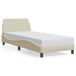 Estructura de cama individual para adultos 85x218 Estructura de cama individual para adultos 85x218 Crema