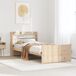 Estructura de cama individual para adultos 100x218 Estructura de cama individual para adultos 100x218 Marrón