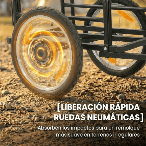 SPORTNOW Reboque para Bicicleta de Carga 40 kg, Carrinho de Mão de Aço com Bandeira Vermelha, Rodas de 16 Polegadas, para Transporte de Bagagem, para Bicicletas de 22 a 28 Polegadas, 145x60x42 cm, Preto