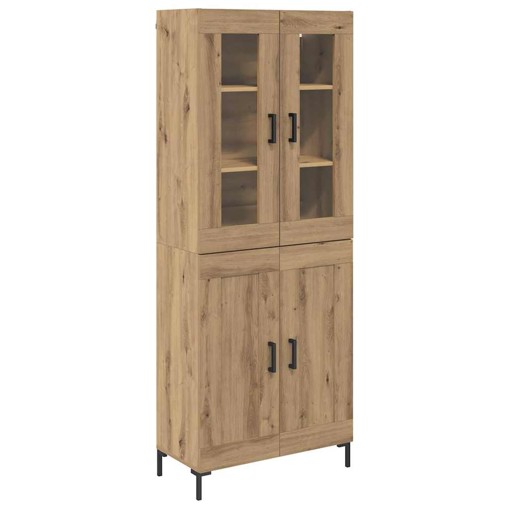 Aparador alto - Mueble de almacenamiento 2 pcs 69 Roble Artisan