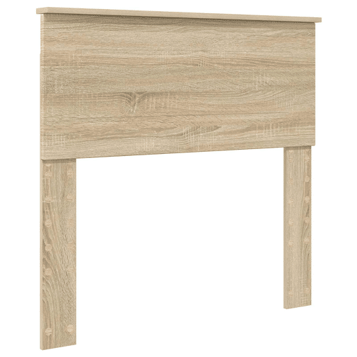 Estrutura de cama de solteiro moderno com cabeceira - Carvalho Sonoma 75 x 190 cm