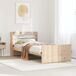 Estructura de cama individual para adultos 85x208 Estructura de cama individual para adultos 85x208 Marrón