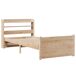 Estructura de cama individual para adultos 85x208 Estructura de cama individual para adultos 85x208 Marrón