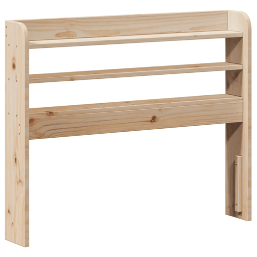 Estrutura de cama de solteiro para adultos com cabeceira 75x190 cm pinho maciço