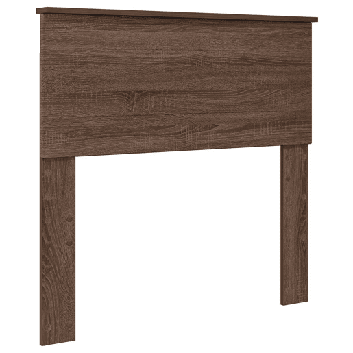 Estrutura de cama de solteiro moderno com cabeceira - Carvalho Marrom 75 x 190 cm