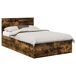 Estructura de cama simple para adultos 123x200 Estructura de cama simple para adultos 123x200 Marrón