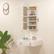 Armario Joyero MDF, Vidrio HOMCOM, hogar - decoración Armario Joyero MDF, Vidrio HOMCOM, hogar - decoración Blanco