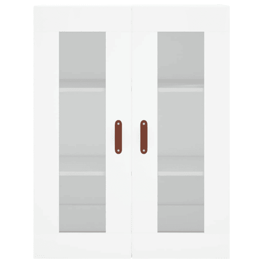 Armário alto - Bufete - Móvel de apoio 69,5x34x180 cm derivados de madeira branco pt704