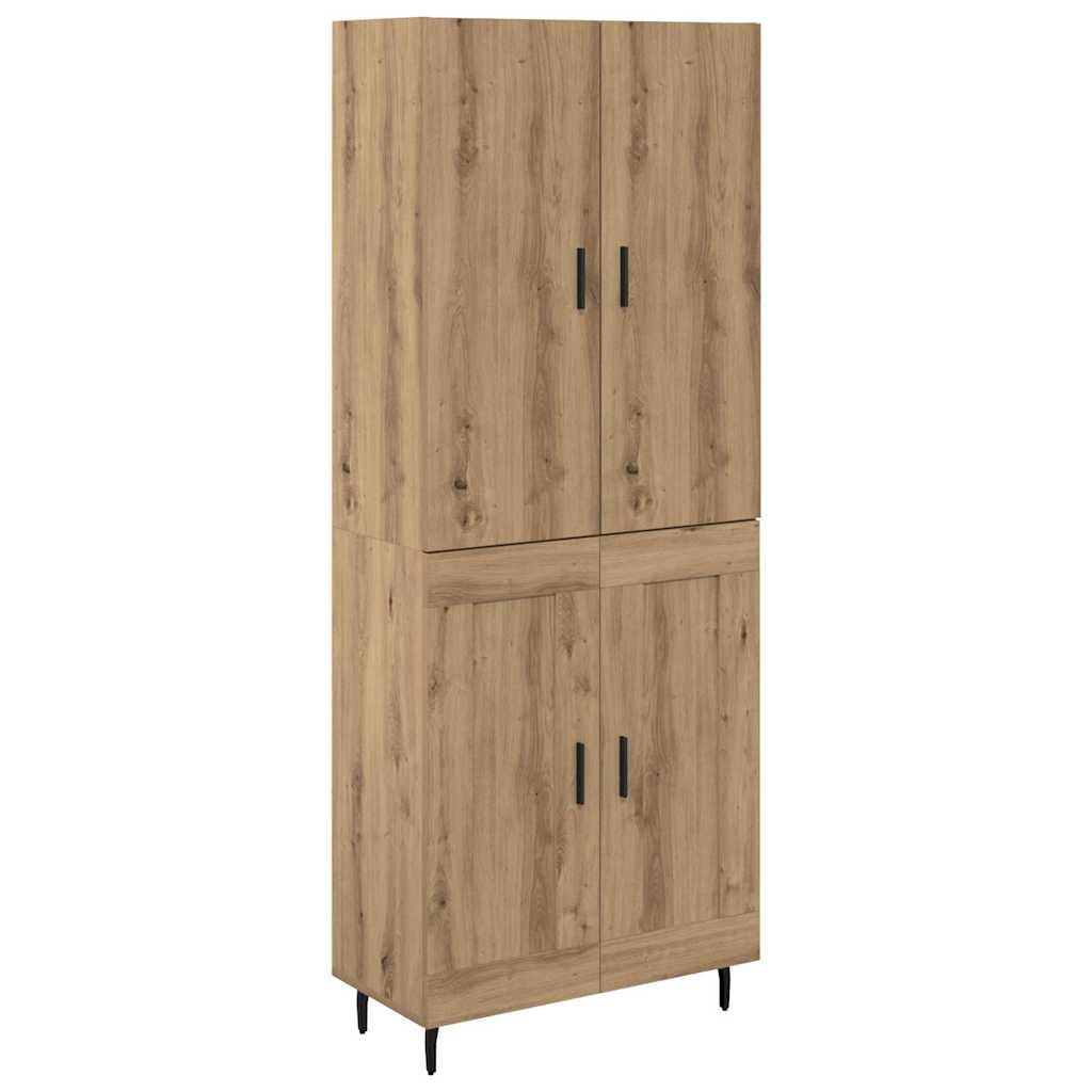 Aparador alto - Mueble de almacenamiento 2 pcs 69 Roble Artisan
