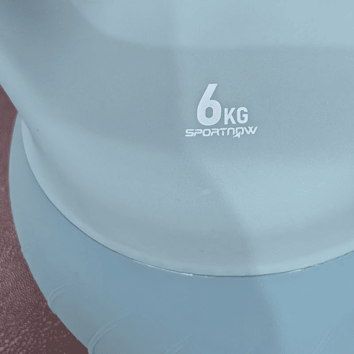 SPORTNOW Kettlebell 6 kg Peso Russo com Areia Metálica e Pega Antideslizante para Treino de Musculação em Casa ou Ginásio Azul Claro