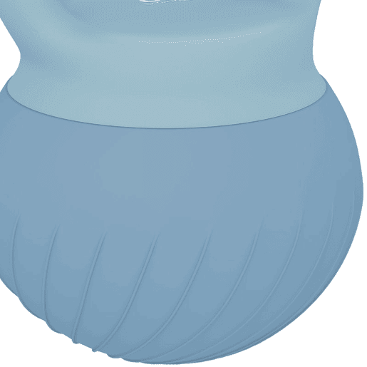 SPORTNOW Kettlebell 8 kg Recheado com Areia Metálica e Cabo Antideslizante para Treino em Casa e Ginásio Azul Claro