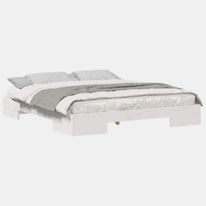 Estrutura da Cama de casal simple Branco 200 x 200 cm