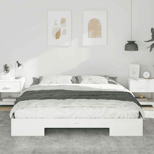 Estrutura da Cama de casal simple Branco 200 x 200 cm