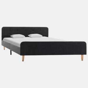 Estrutura De Cama De Casal Moderno - 160x200 cm serapilheira cinzento-escuro