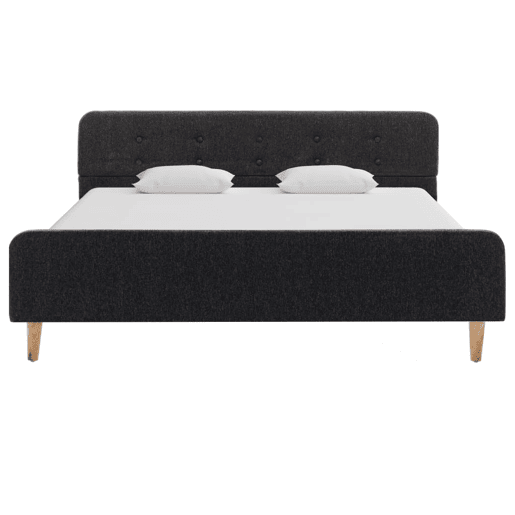 Estrutura De Cama De Casal Moderno - 160x200 cm serapilheira cinzento-escuro