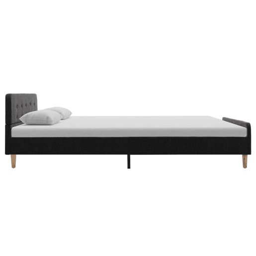 Estrutura De Cama De Casal Moderno - 160x200 cm serapilheira cinzento-escuro