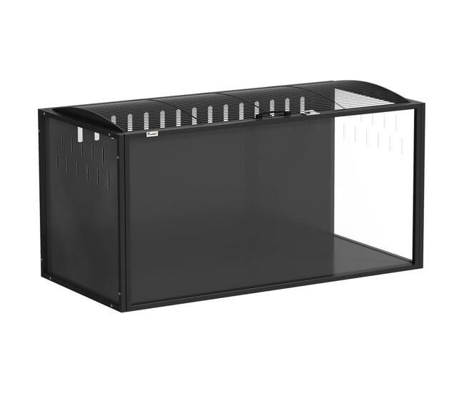Pawhut jaula para hámster grande, 105x51x53 cm, casa para roedores pequeños con tapa ventilada abatible, marco metálico, paneles transparentes de