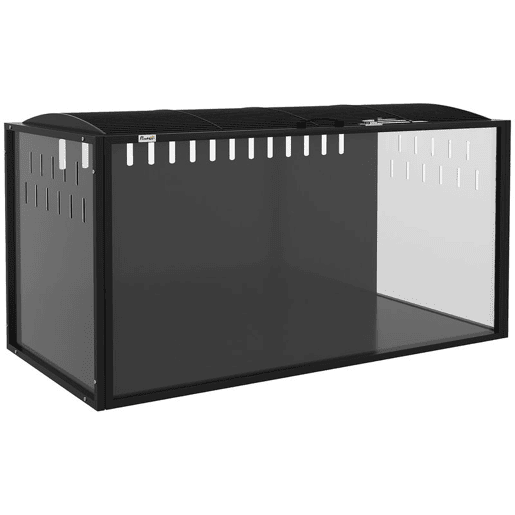 PawHut Gaiola Grande para Hamster 105x51x53 cm Casa para Roedores Pequenos com Tampa Ventilada Rebatível Estrutura de Aço e Painéis Transparentes de Acrílico Preto